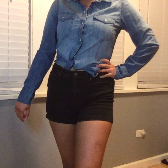 Club Monaco Denim Button Up - Picture 1 of 9